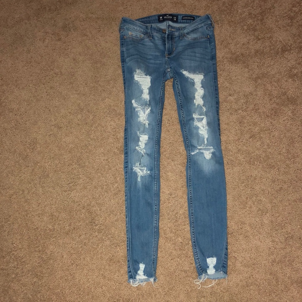 Low rise super skinny hollister jeans